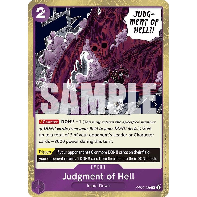 Image for Judgment of Hell (Jolly Roger Foil) (OP02-089) (PRB-01) - One Piece Card Game