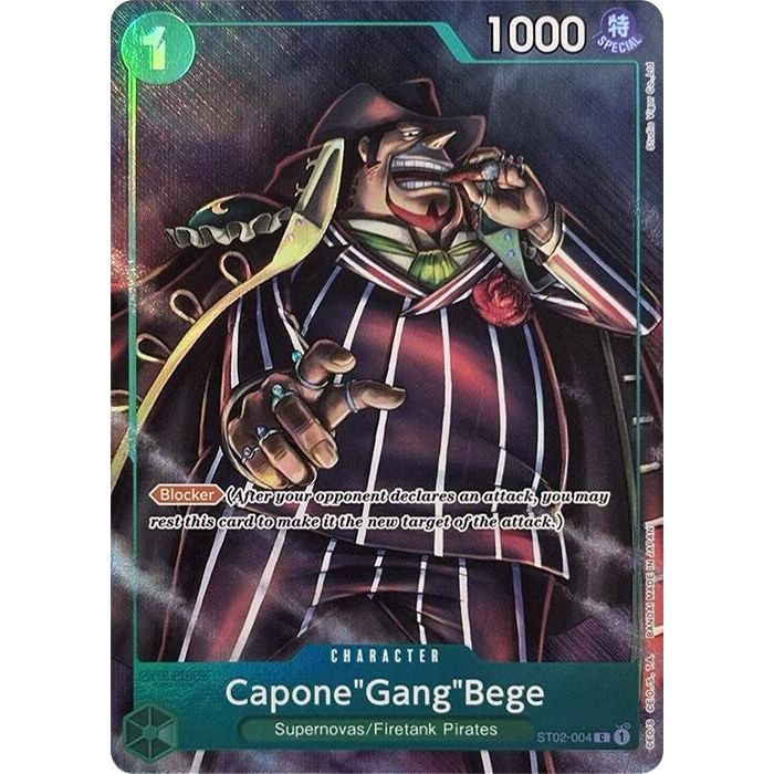 Image for Capone"Gang"Bege (Premium Card Collection -Best Selection Vol. 2-) (ST02-004) (OP-PR) - One Piece Card Game