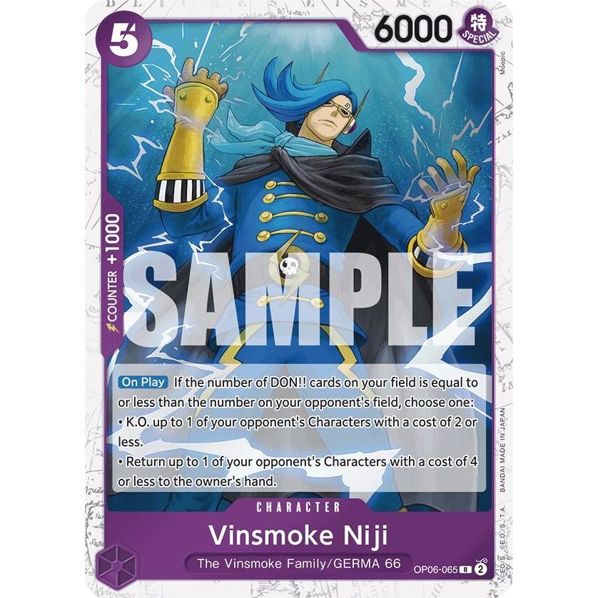 Image for Vinsmoke Niji (OP06-065) (Jolly Roger Foil) (OP06-065) (PRB-01) - One Piece Card Game