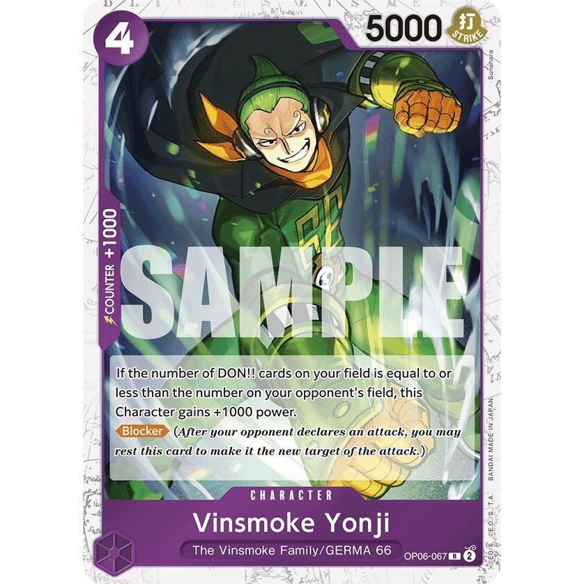 Image for Vinsmoke Yonji (OP06-067) (Jolly Roger Foil) (OP06-067) (PRB-01) - One Piece Card Game