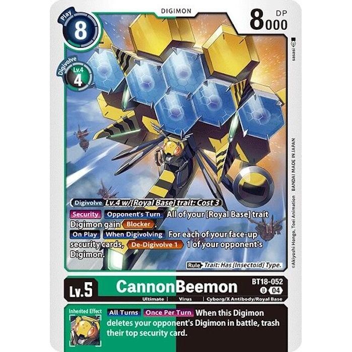 Image for CannonBeemon (BT18-052 U) (BT18-19) - Digimon Card Game