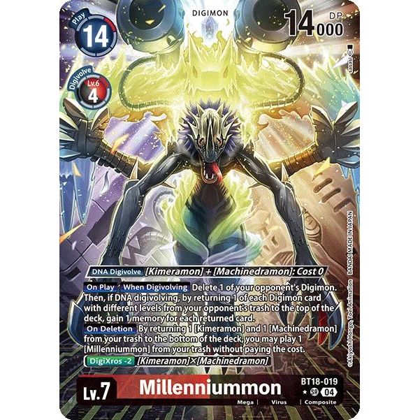 Image for Millenniummon (Alternate Art) (BT18-019 SR) (BT18-19) - Digimon Card Game