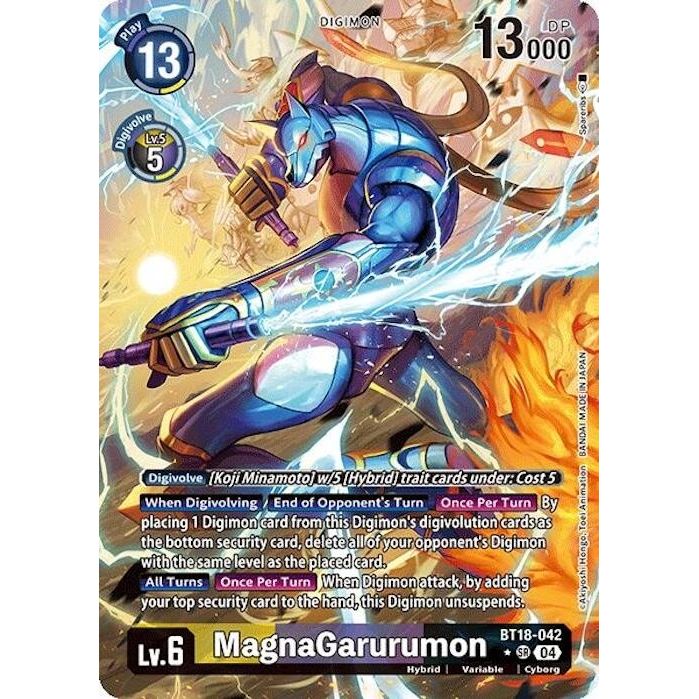 Image for MagnaGarurumon (Alternate Art) (BT18-042 SR) (BT18-19) - Digimon Card Game