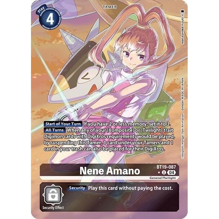 Image for Nene Amano (Alternate Art) (BT19-087 U) (BT18-19) - Digimon Card Game