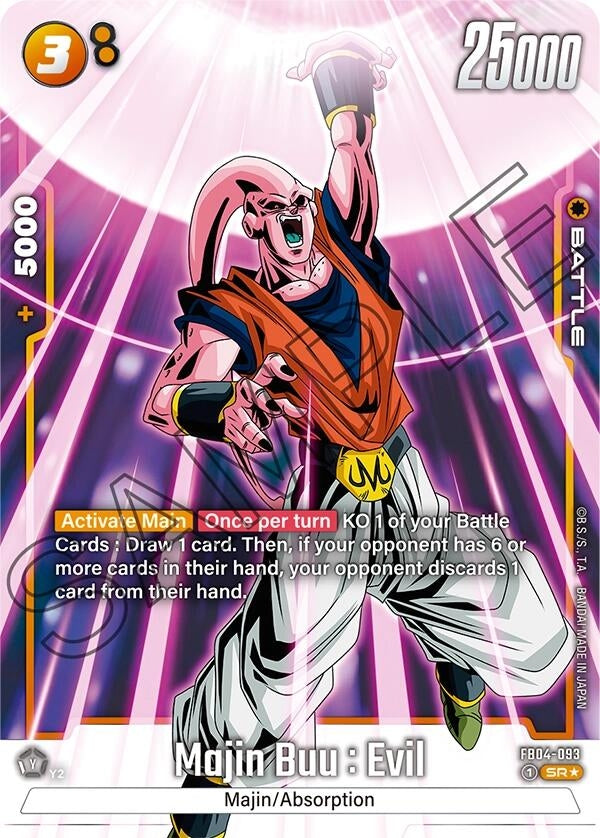 Image for Majin Buu : Evil - FB04-093 (Alternate Art) (FB04-093) (FB04) - Dragon Ball Super: Fusion World