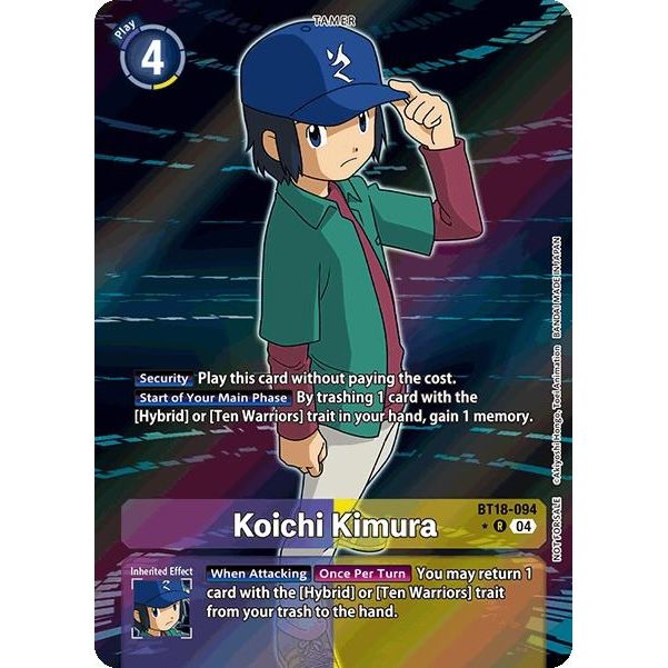 Image for Koichi Kimura (Release Special Booster 2.0: Box Promotion Pack) (BT18-094 R) (BT18-19) - Digimon Card Game