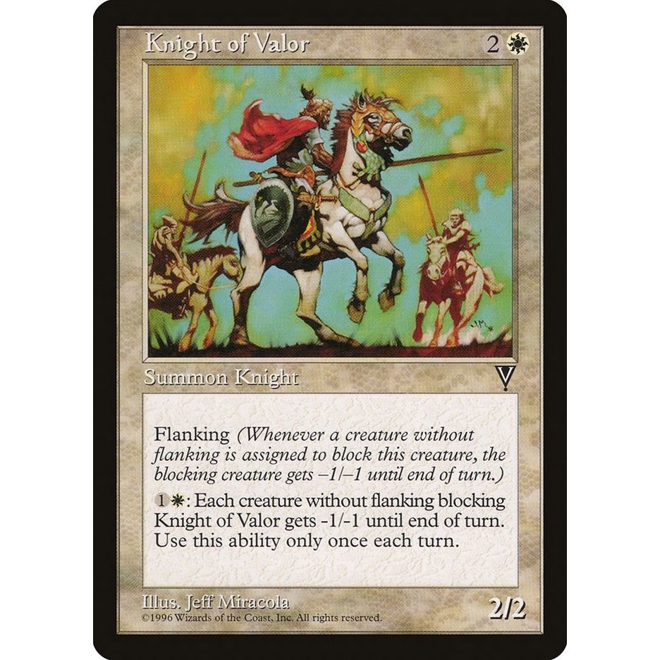 Image for Knight of Valor (VIS) - Magic: The Gathering