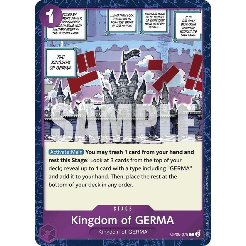 Image for Kingdom of GERMA (Jolly Roger Foil) (OP06-079) (PRB-01) - One Piece Card Game