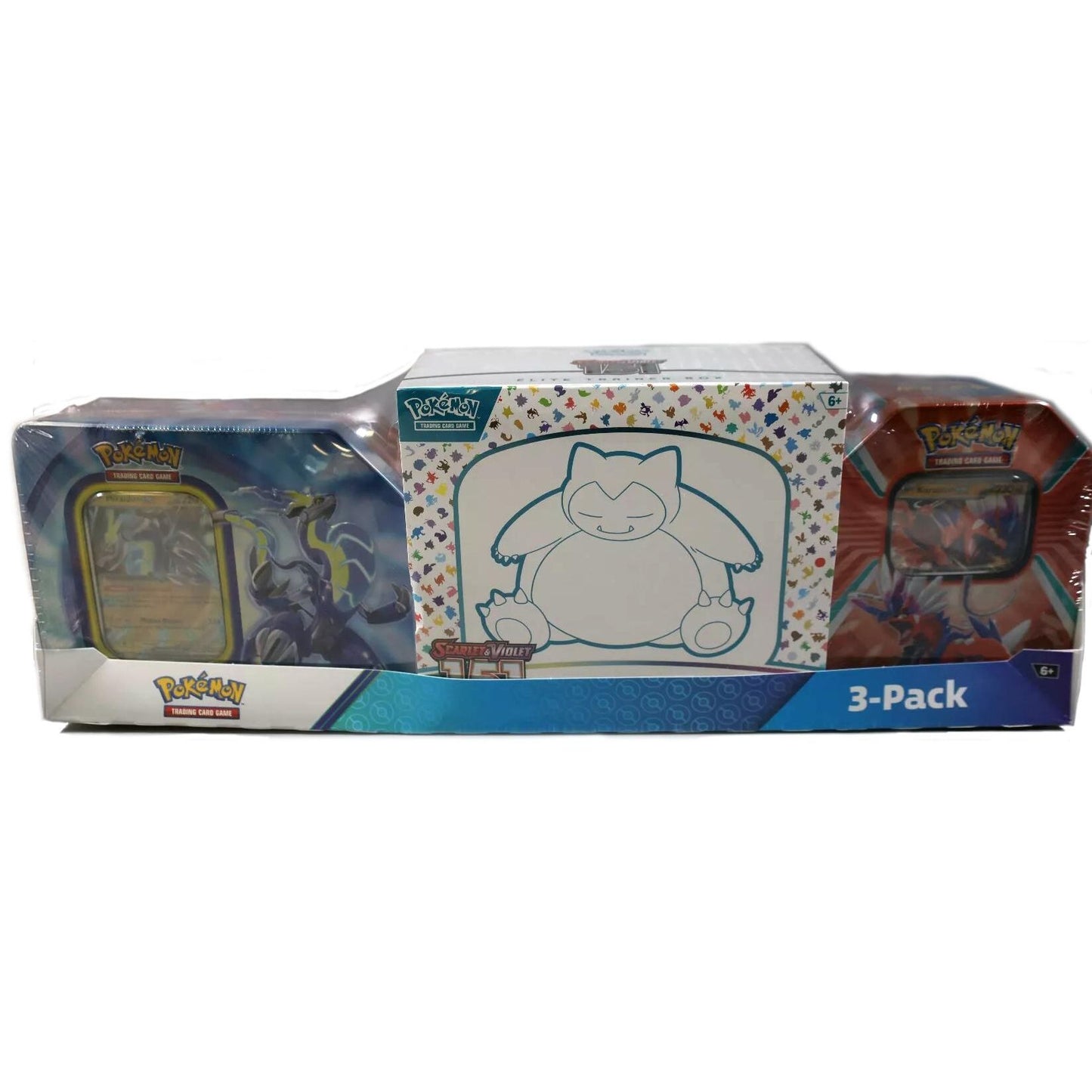 Image for Costco Pokemon Collector 3-Pack: Scarlet & Violet 151 ETB + Paldea Legends Tins - Pokemon
