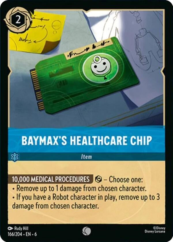 Image for Baymax's Healthcare Chip (166/204) (6) - Disney Lorcana