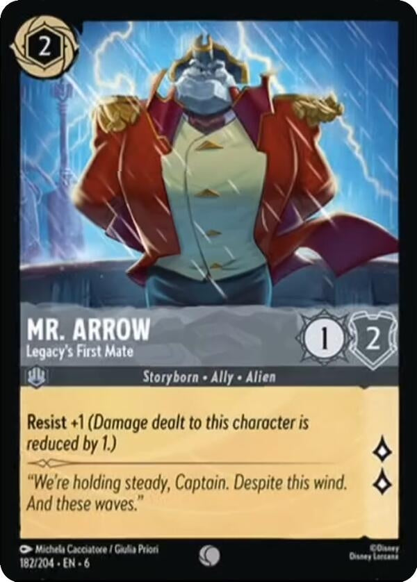 Image for Mr. Arrow - Legacy's First Mate (182/204) (6) - Disney Lorcana