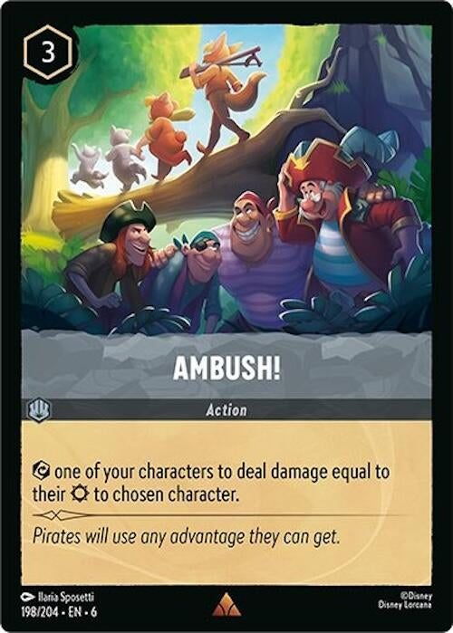 Image for Ambush! (198/204) (6) - Disney Lorcana