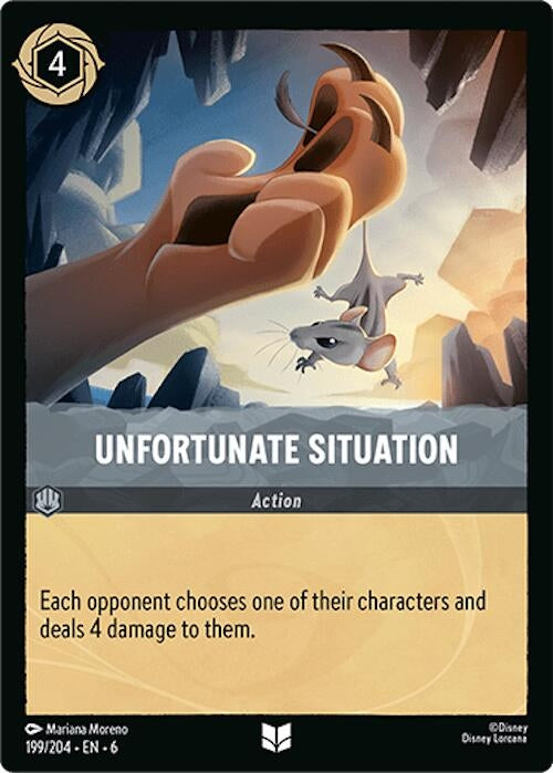 Image for Unfortunate Situation (199/204) (6) - Disney Lorcana