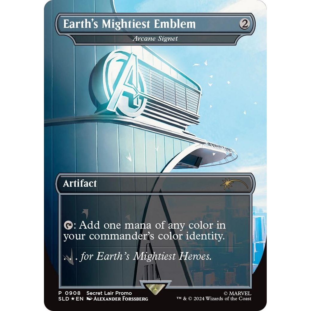 Image for Earth's Mightiest Emblem - Arcane Signet (Rainbow Foil) (908) (SLD) - Magic: The Gathering