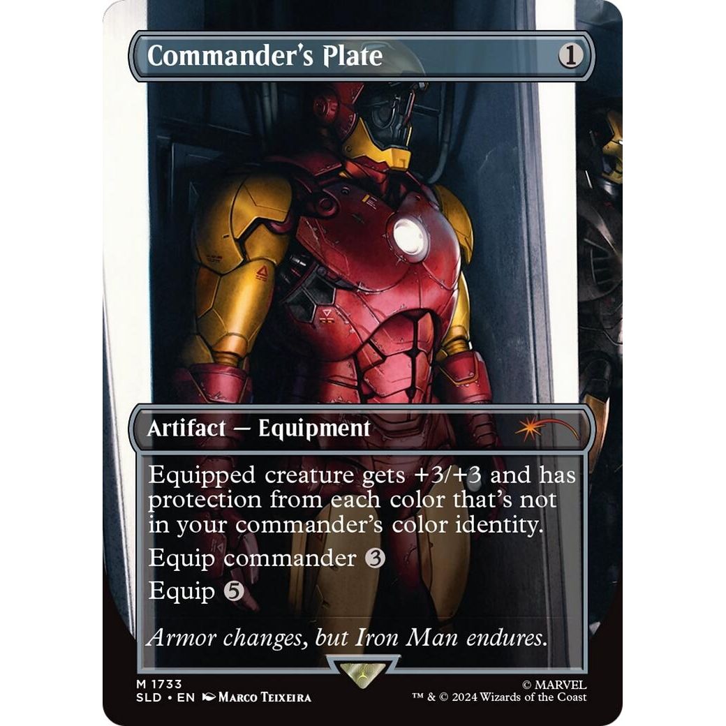 Image for Commander's Plate (1733) (Rainbow Foil) (1733) (SLD) - Magic: The Gathering