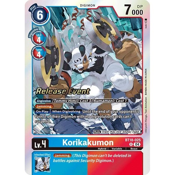Image for Korikakumon (BT18-025 R) (BT18-19_PR) - Digimon Card Game
