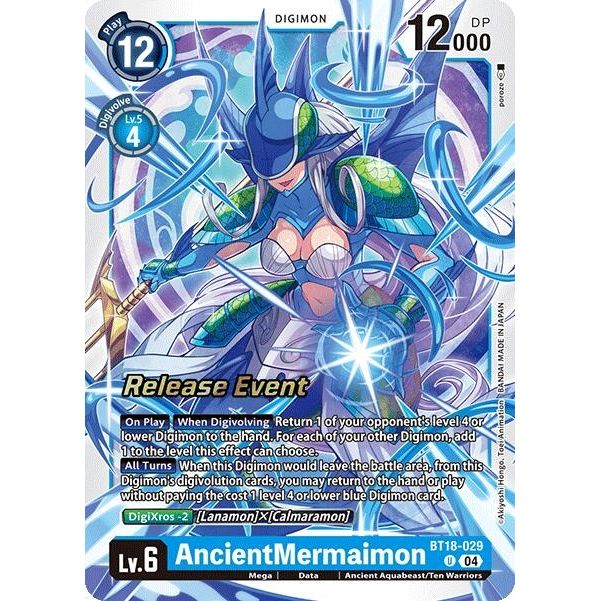 Image for AncientMermaimon (BT18-029 U) (BT18-19_PR) - Digimon Card Game