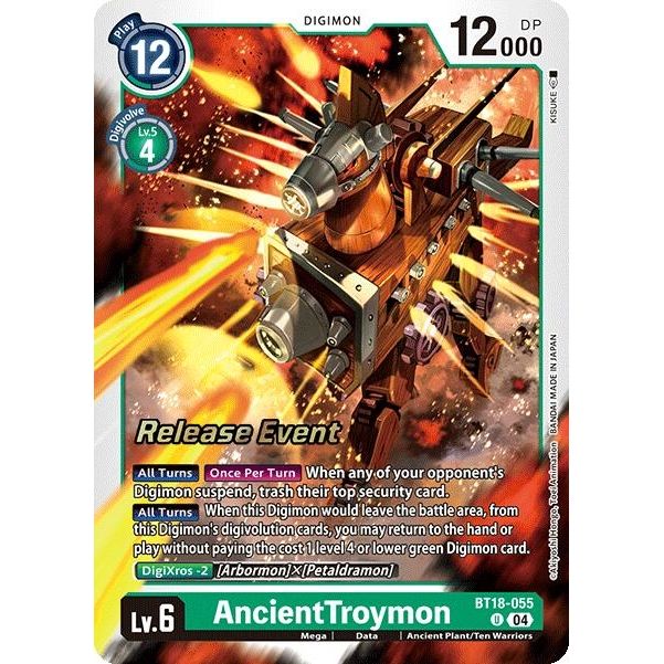 Image for AncientTroymon (BT18-055 U) (BT18-19_PR) - Digimon Card Game