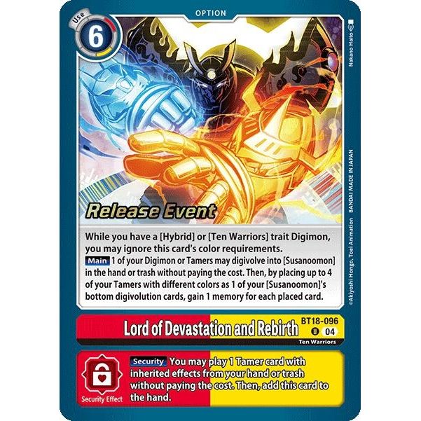 Image for Lord of Devastation and Rebirth (BT18-096 U) (BT18-19_PR) - Digimon Card Game