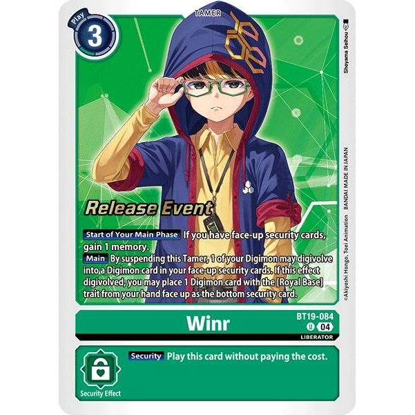 Image for Winr (BT19-084 U) (BT18-19_PR) - Digimon Card Game