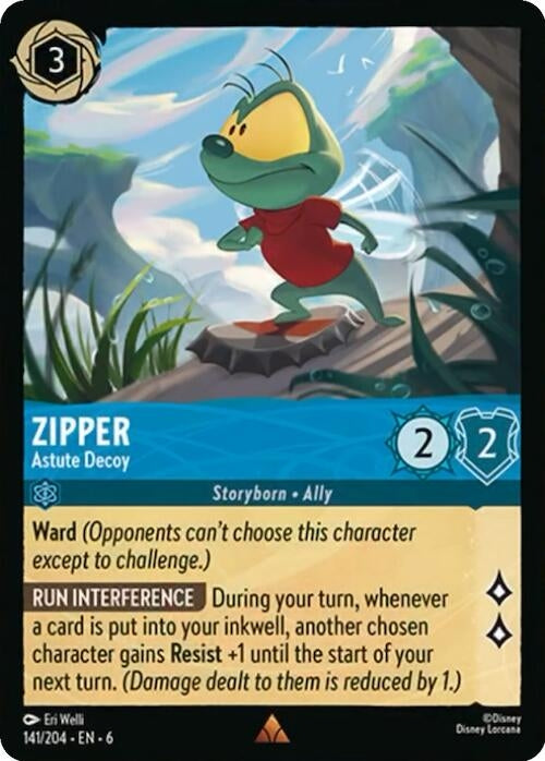 Image for Zipper - Astute Decoy (141/204) (6) - Disney Lorcana