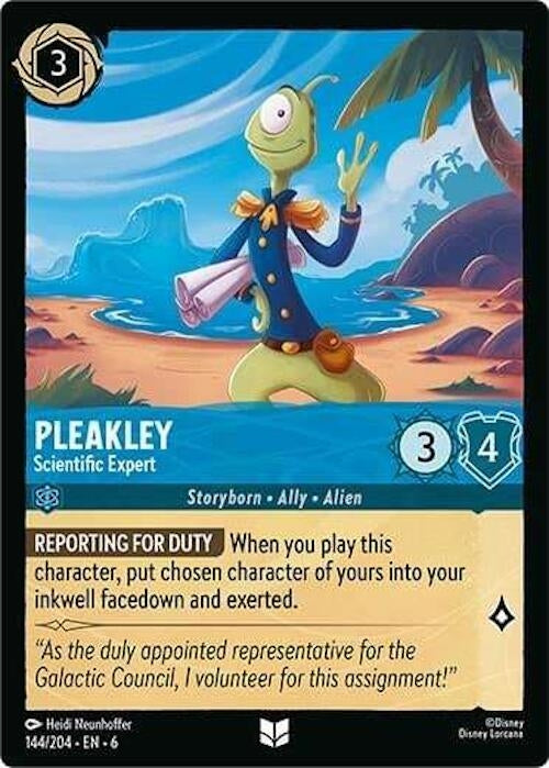 Image for Pleakley - Scientific Expert (144/204) (6) - Disney Lorcana