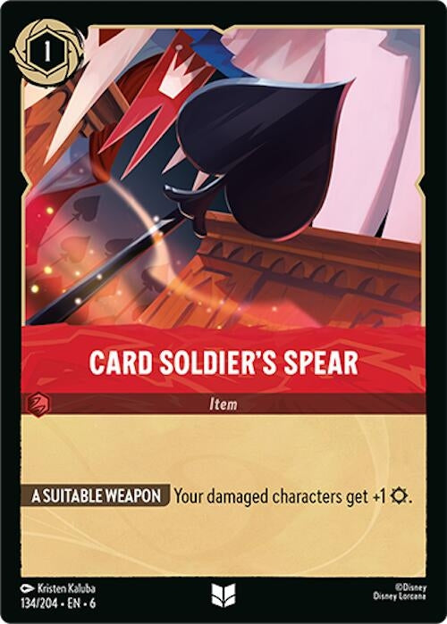 Image for Card Soldier's Spear (134/204) (6) - Disney Lorcana