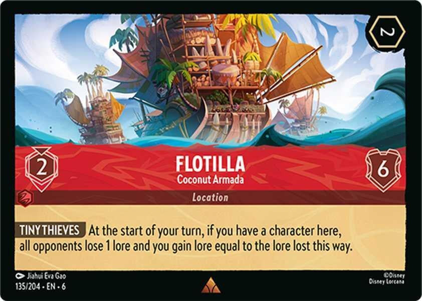Image for Flotilla - Coconut Armada (135/204) (6) - Disney Lorcana