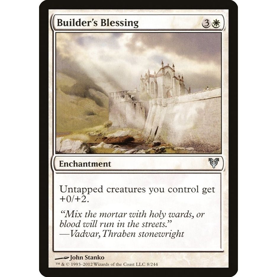 Image for Builder's Blessing (8) (AVR) - Magic: The Gathering