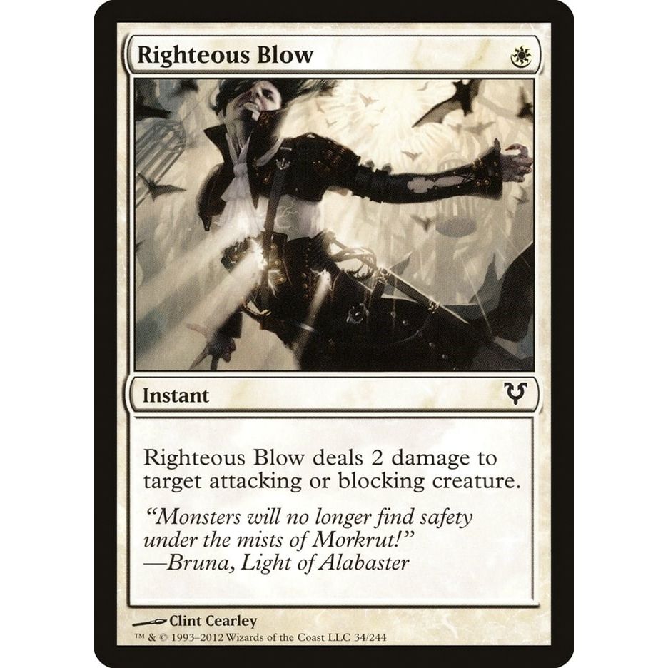 Image for Righteous Blow (34) (AVR) - Magic: The Gathering