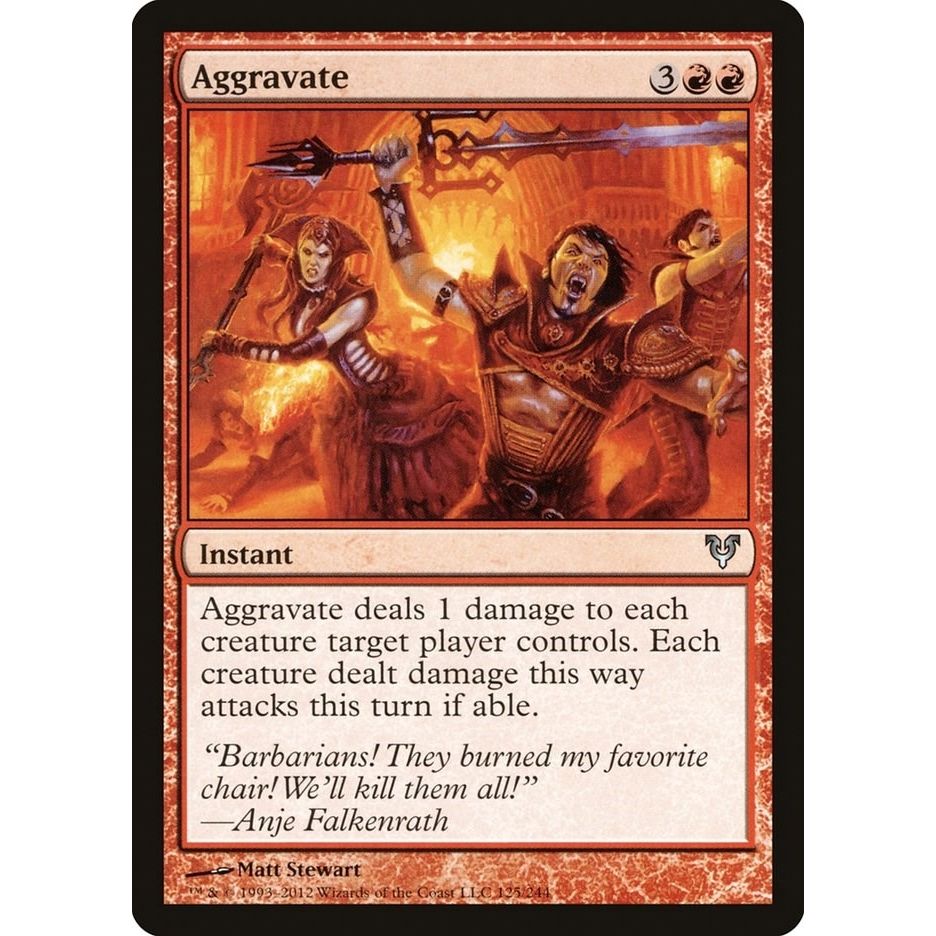 Image for Aggravate (125) (AVR) - Magic: The Gathering