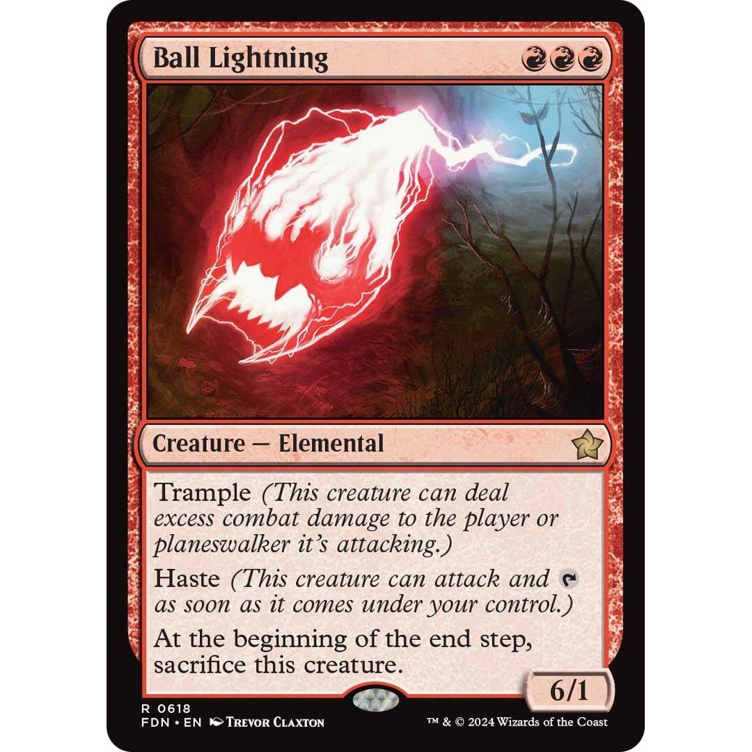 Image for Ball Lightning (618) (FDN) - Magic: The Gathering