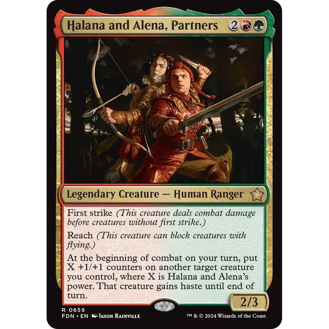 Image for Halana and Alena, Partners (659) (FDN) - Magic: The Gathering