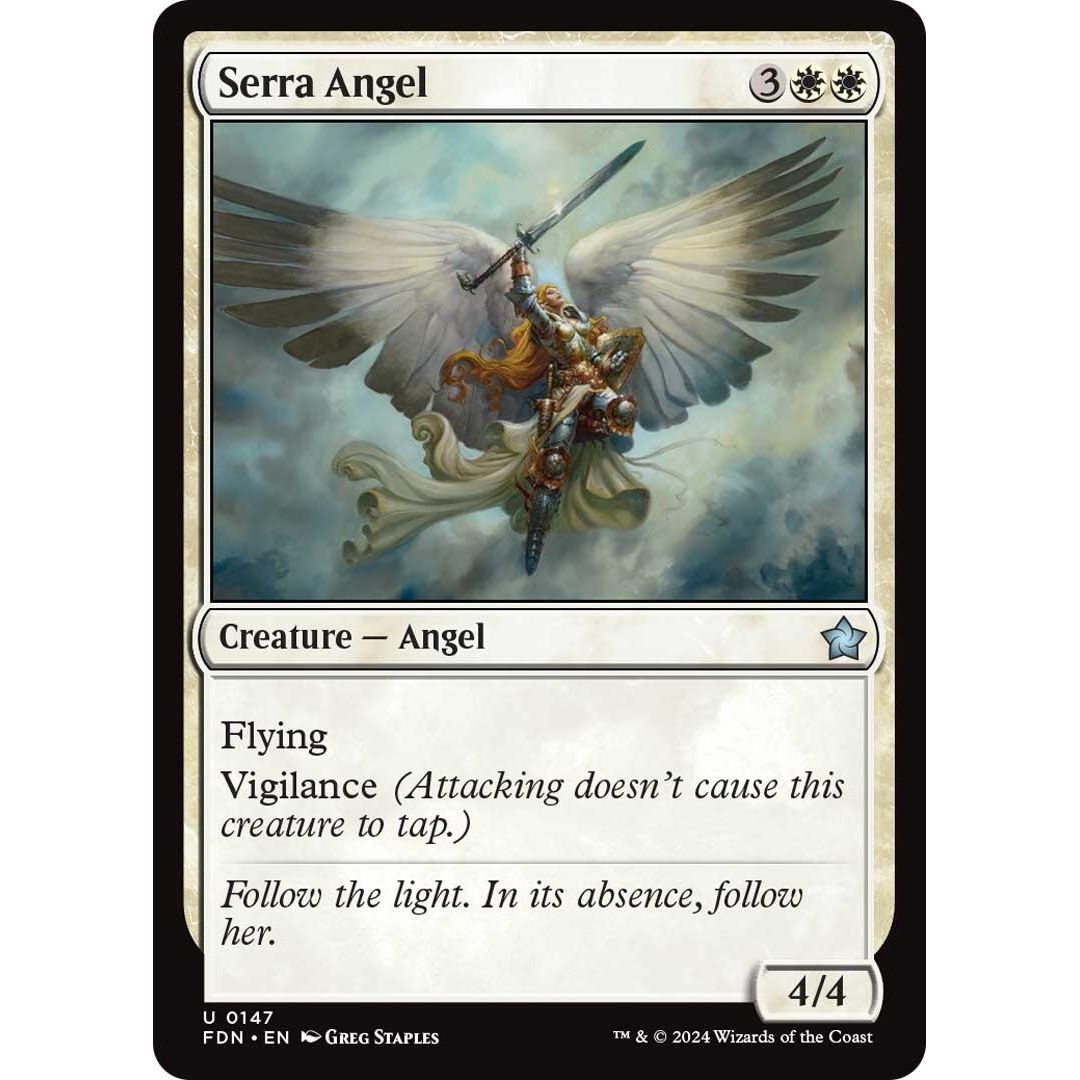 Image for Serra Angel (147) (FDN) - Magic: The Gathering