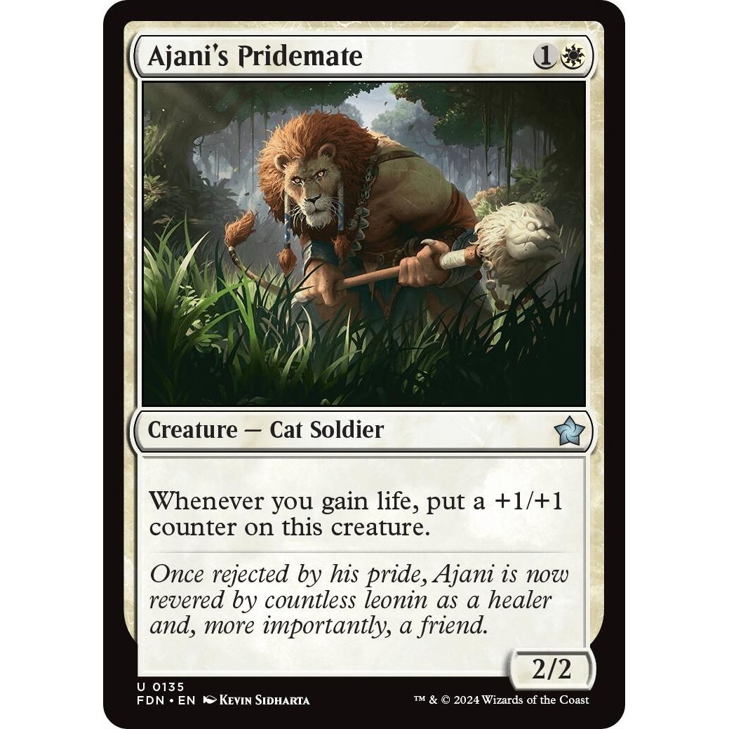Image for Ajani's Pridemate (135) (FDN) - Magic: The Gathering