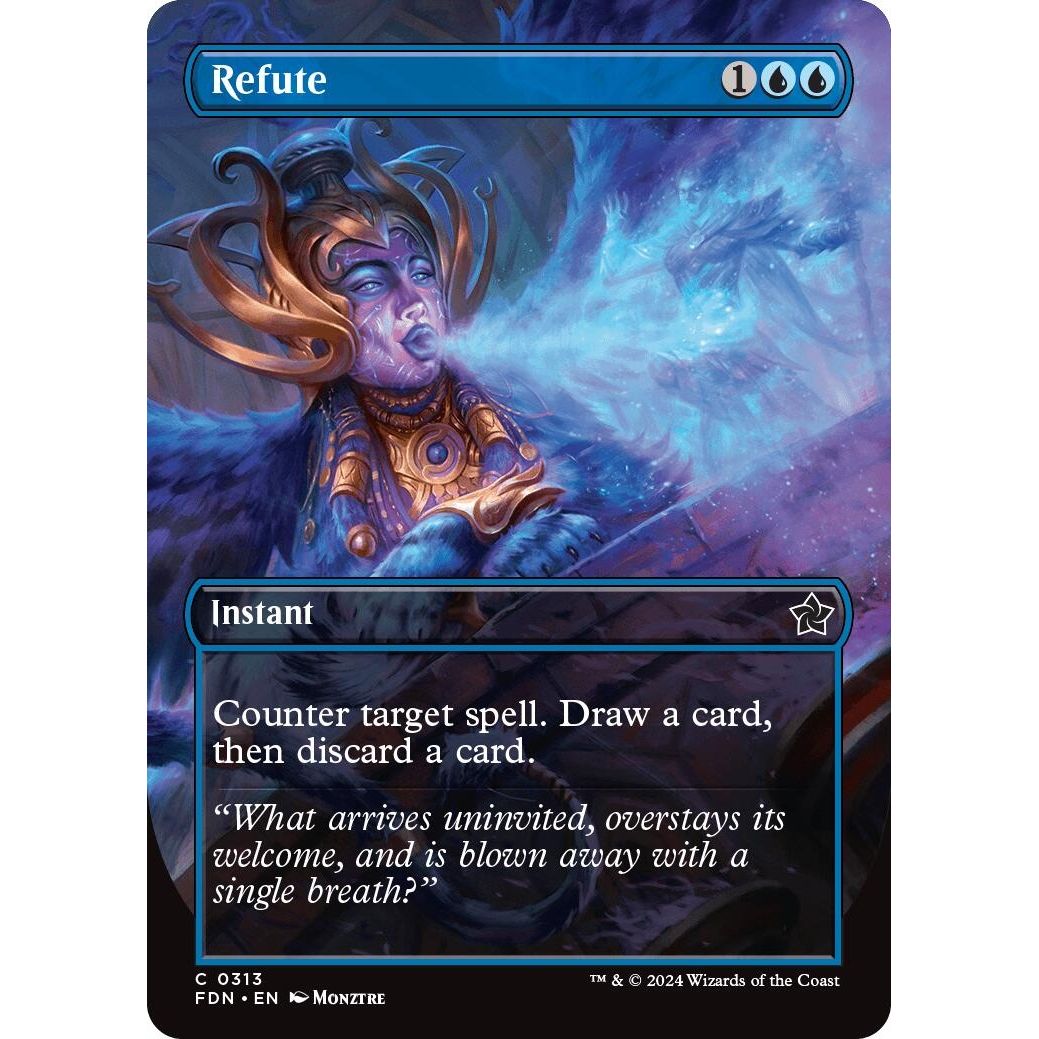 Image for Refute (Borderless) (313) (FDN) - Magic: The Gathering