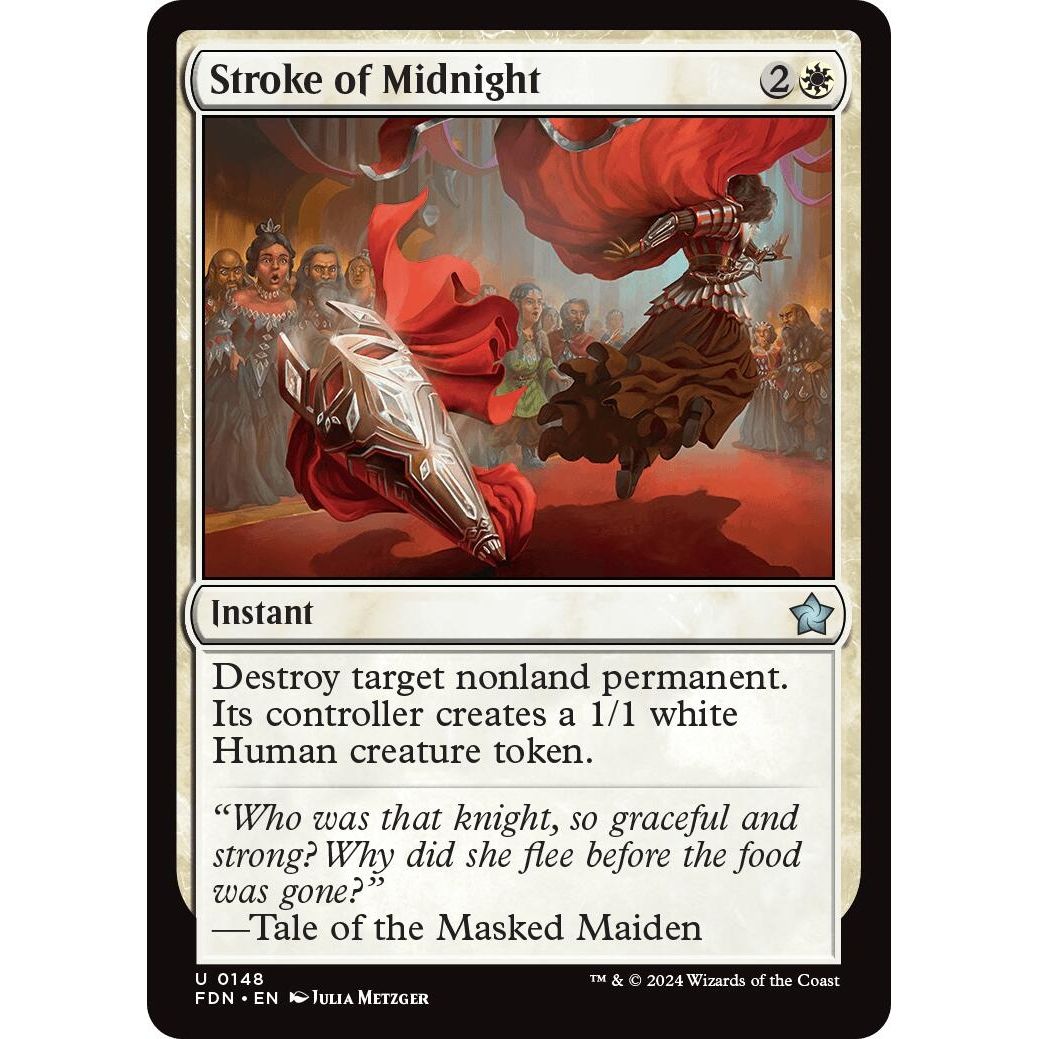 Image for Stroke of Midnight (148) (FDN) - Magic: The Gathering