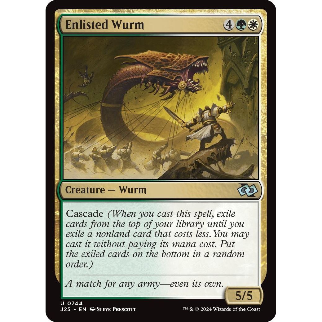 Image for Enlisted Wurm (744) (J25) - Magic: The Gathering