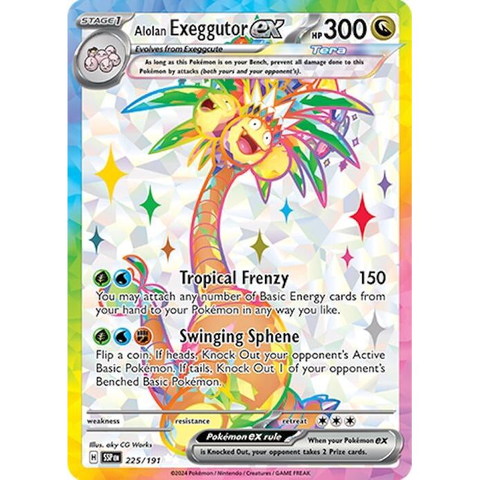 Image for Alolan Exeggutor ex (225/191) (SSP) - Pokemon