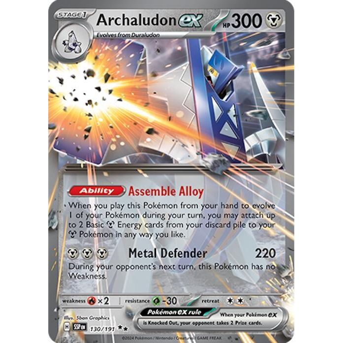 Image for Archaludon ex (130/191) (SSP) - Pokemon