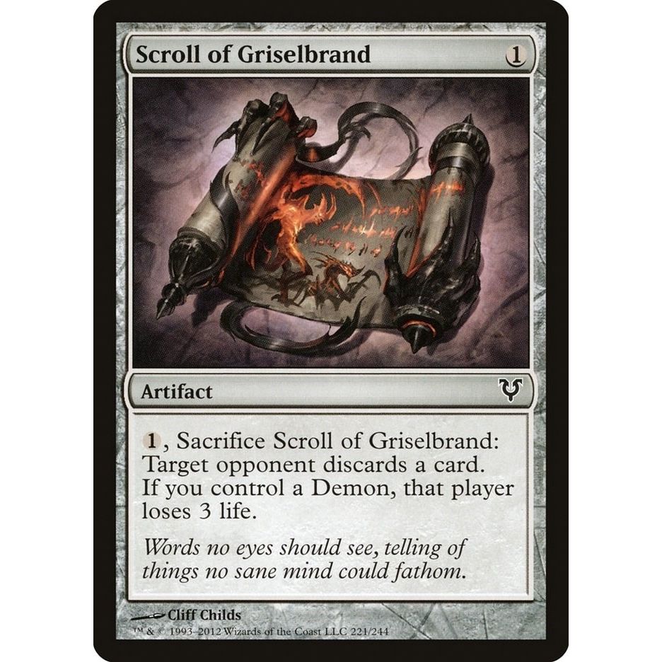 Image for Scroll of Griselbrand (221) (AVR) - Magic: The Gathering