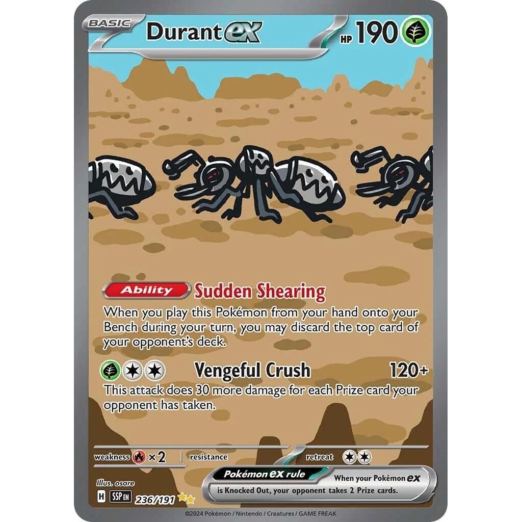 Image for Durant ex (236/191) (SSP) - Pokemon