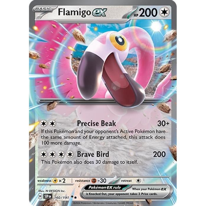 Image for Flamigo ex (160/191) (SSP) - Pokemon