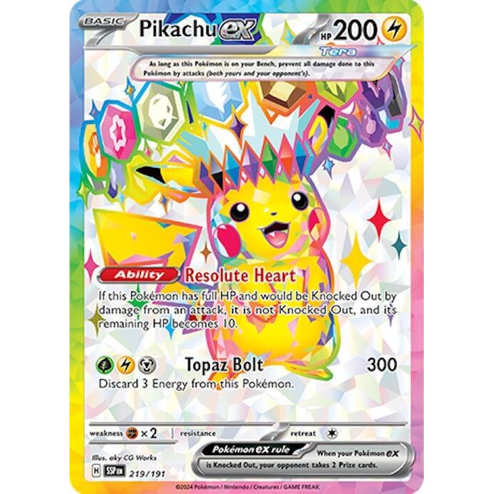 Image for Pikachu ex (219/191) (SSP) - Pokemon