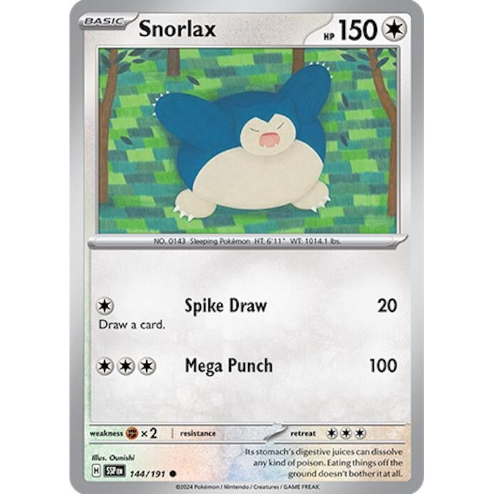 Image for Snorlax (144/191) (SSP) - Pokemon
