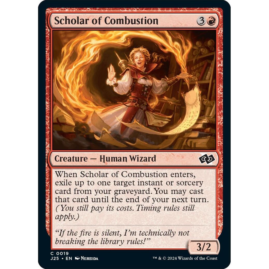 Image for Scholar of Combustion (19) (J25) - Magic: The Gathering