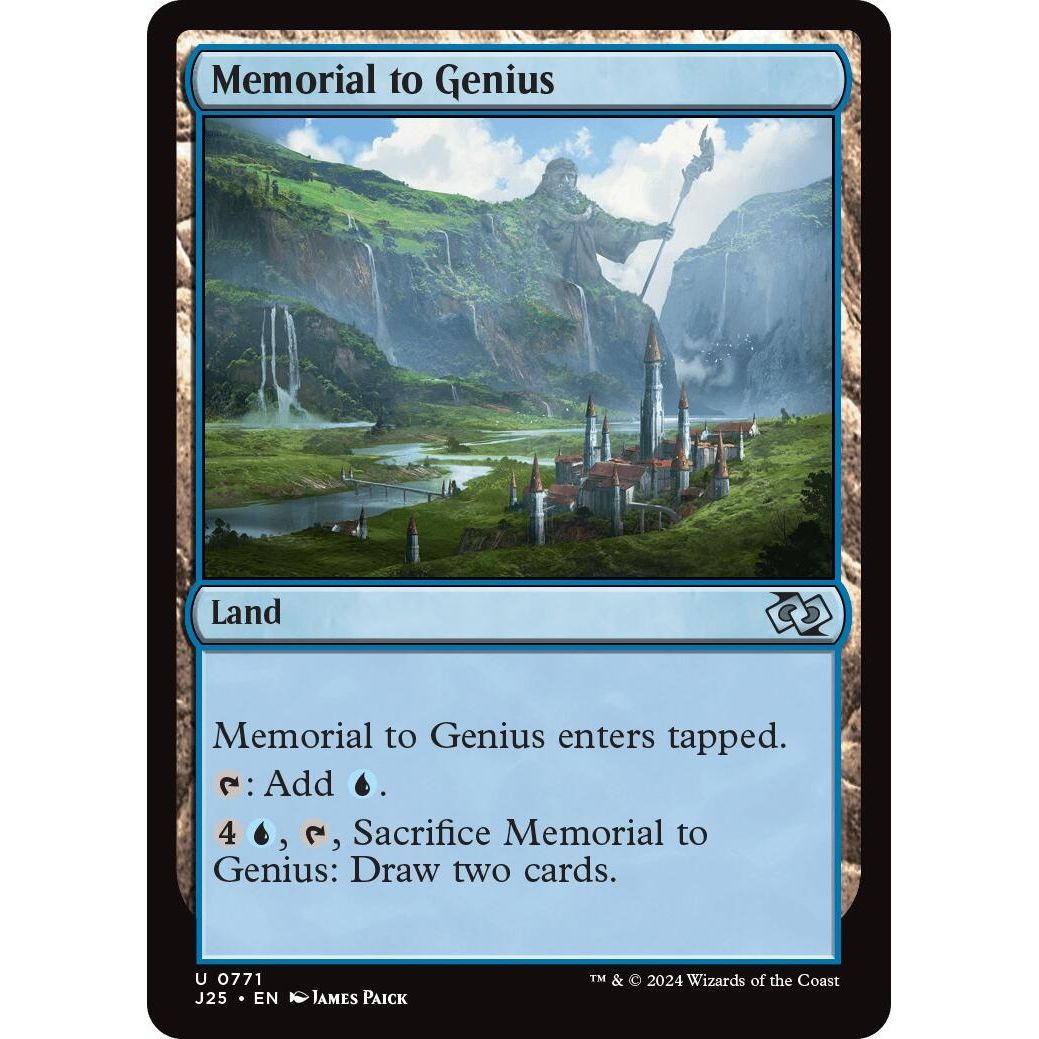 Image for Memorial to Genius (771) (J25) - Magic: The Gathering