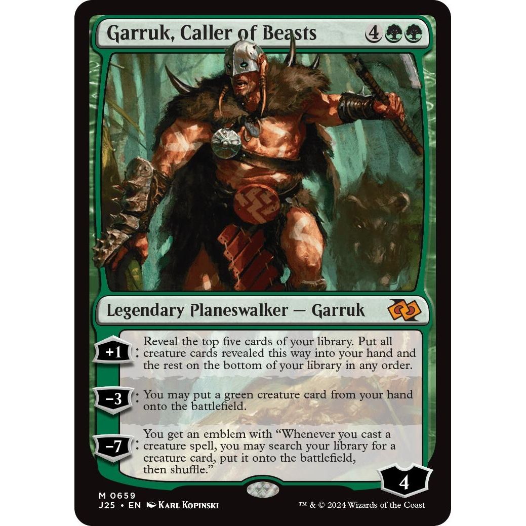 Image for Garruk, Caller of Beasts (659) (J25) - Magic: The Gathering