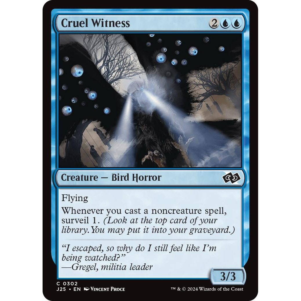 Image for Cruel Witness (302) (J25) - Magic: The Gathering