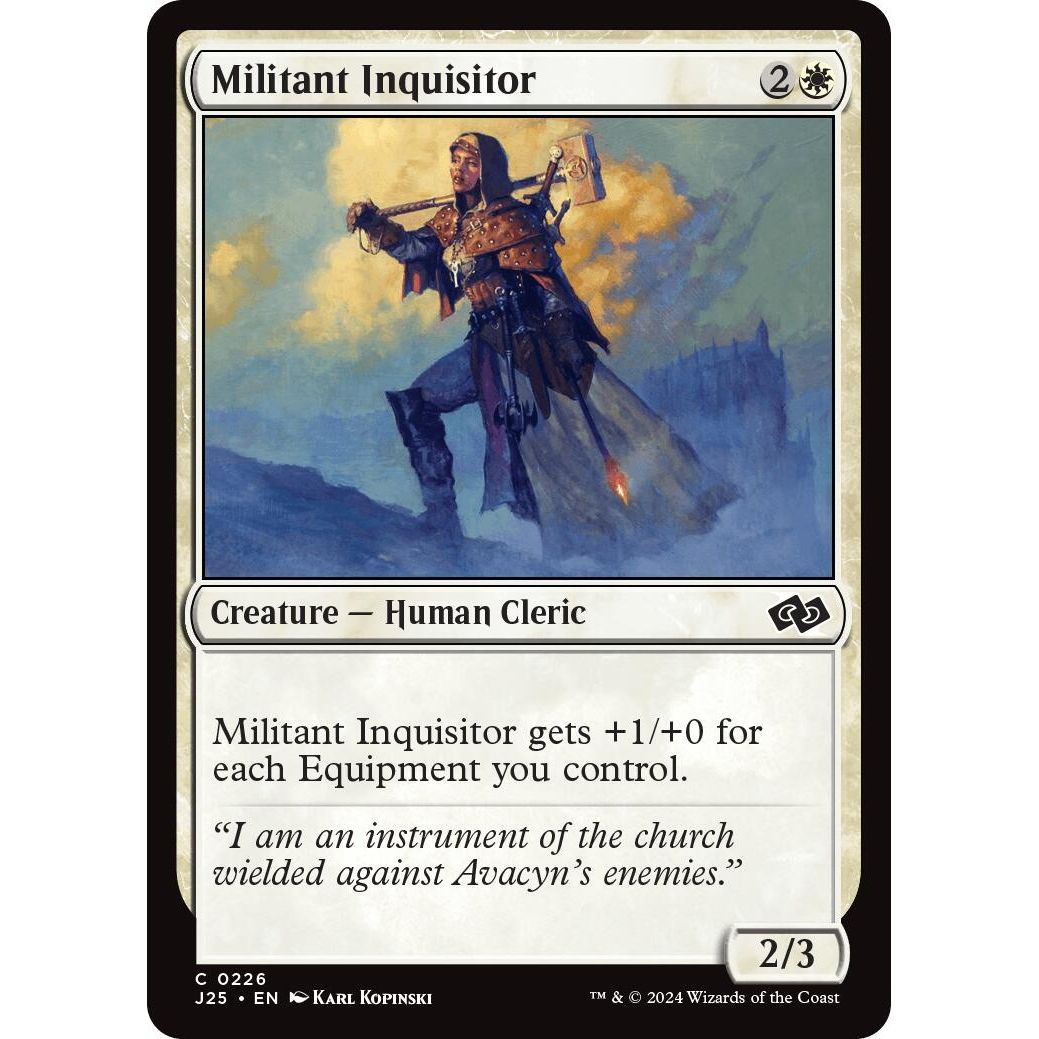 Image for Militant Inquisitor (226) (J25) - Magic: The Gathering